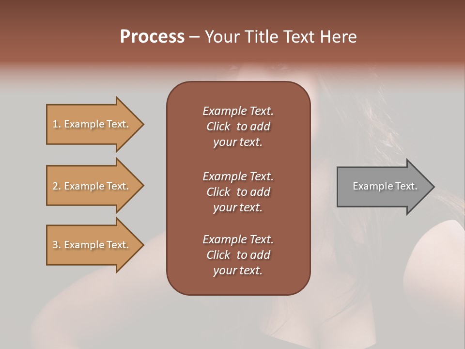 Caucasian Gorgeous Background PowerPoint Template