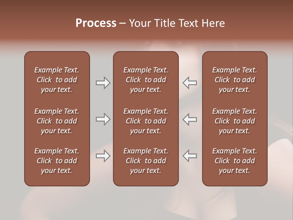 Caucasian Gorgeous Background PowerPoint Template