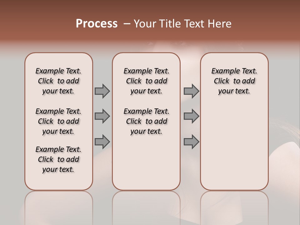 Caucasian Gorgeous Background PowerPoint Template