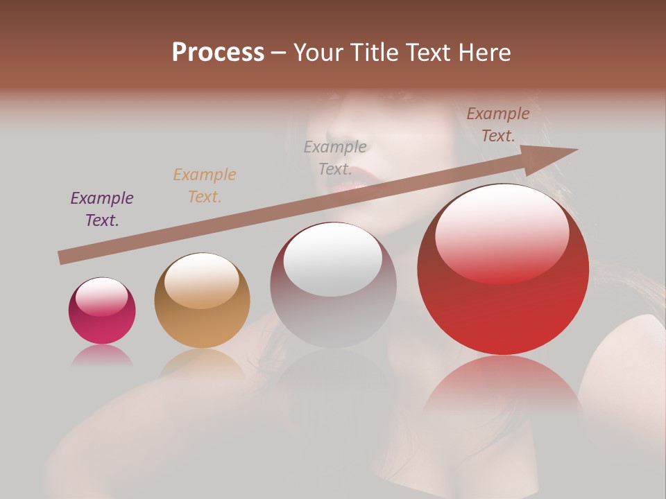 Caucasian Gorgeous Background PowerPoint Template