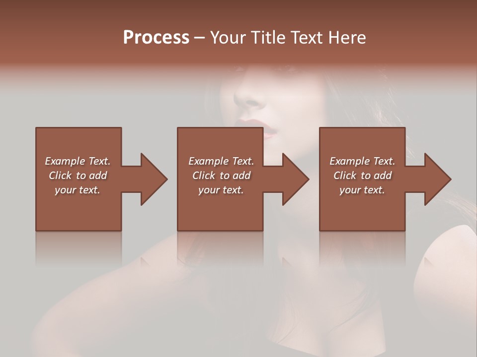 Caucasian Gorgeous Background PowerPoint Template