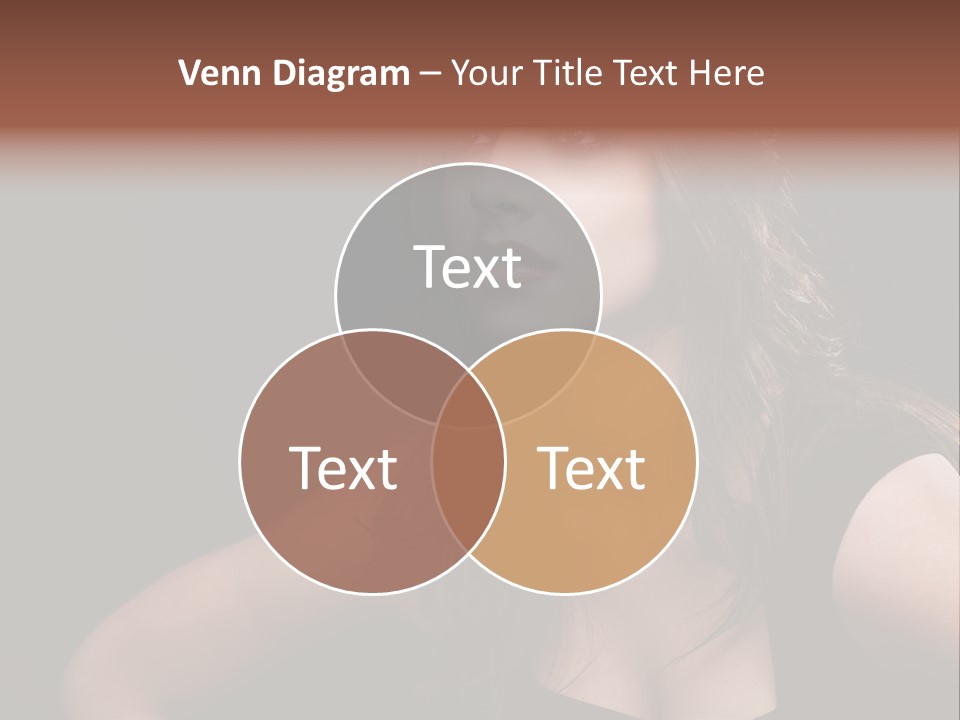 Caucasian Gorgeous Background PowerPoint Template