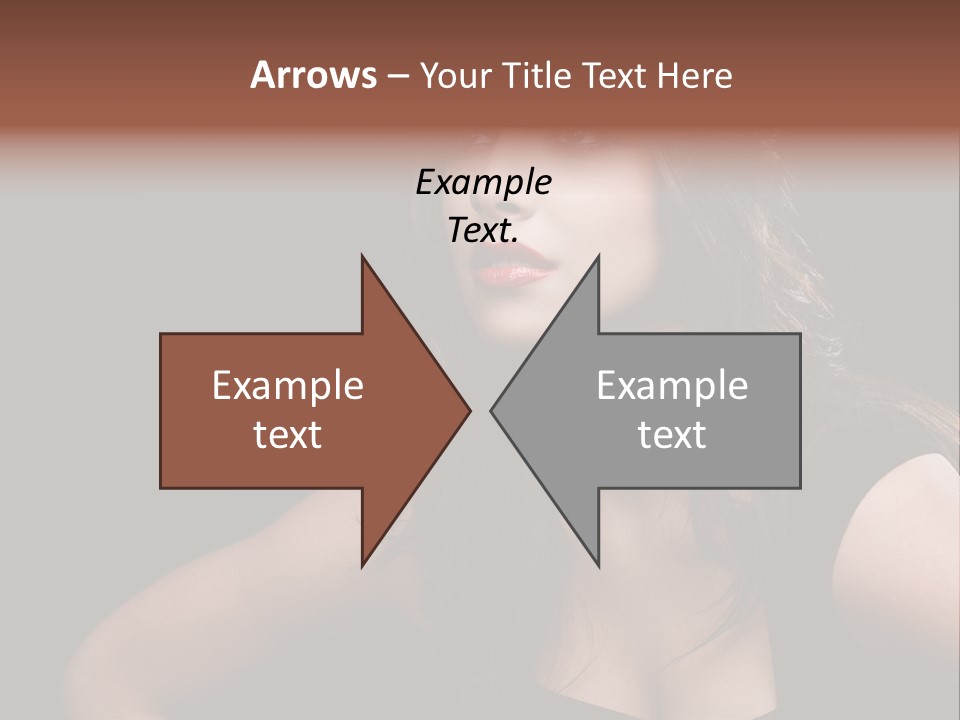 Caucasian Gorgeous Background PowerPoint Template