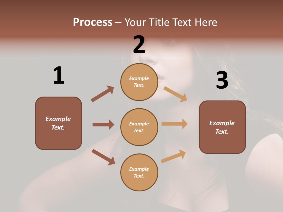 Caucasian Gorgeous Background PowerPoint Template