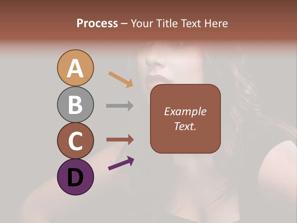 Caucasian Gorgeous Background PowerPoint Template