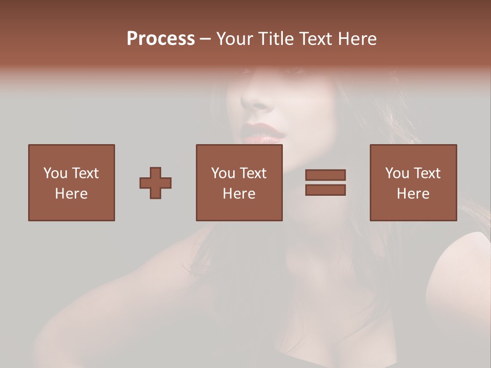 Caucasian Gorgeous Background PowerPoint Template