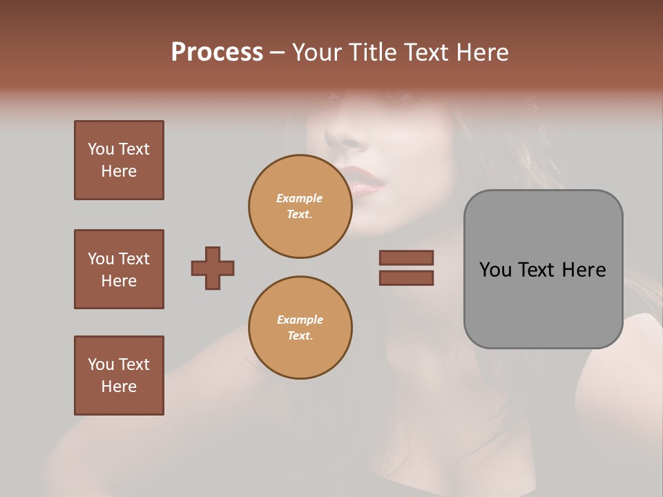 Caucasian Gorgeous Background PowerPoint Template