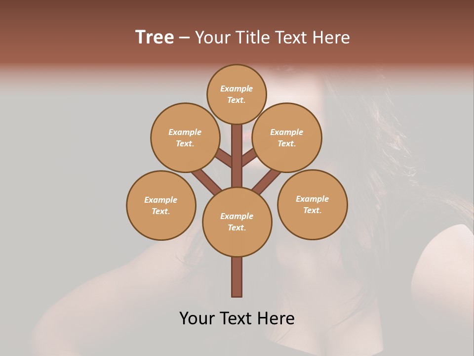 Caucasian Gorgeous Background PowerPoint Template