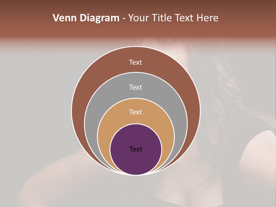 Caucasian Gorgeous Background PowerPoint Template