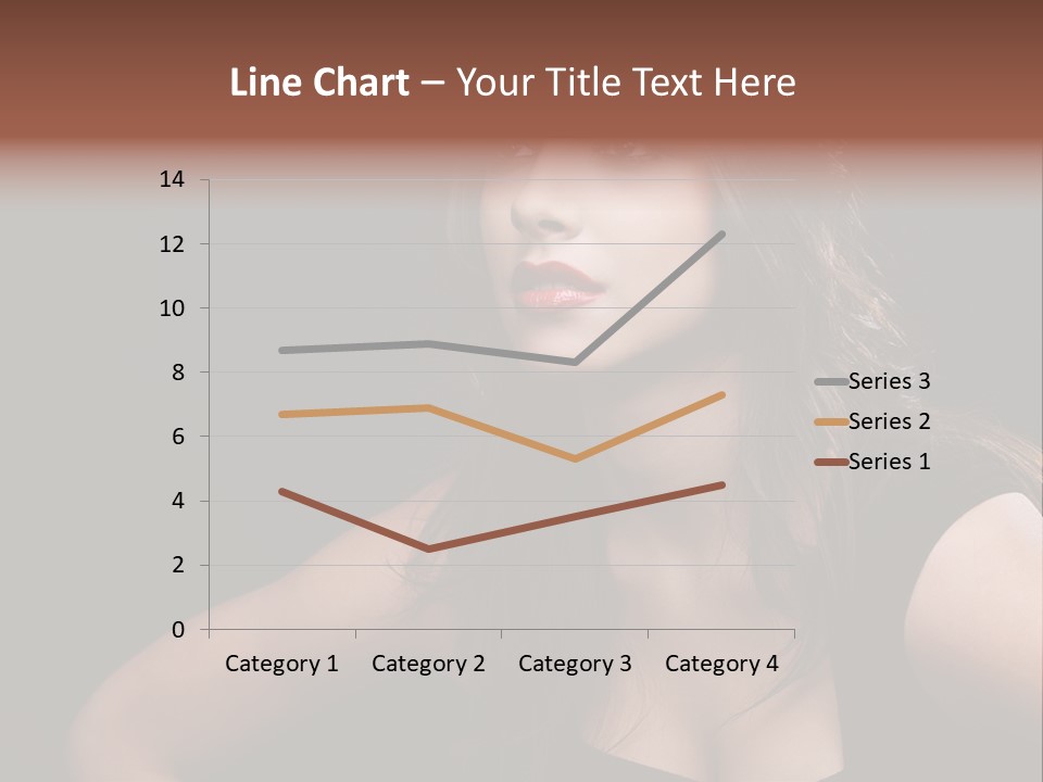 Caucasian Gorgeous Background PowerPoint Template