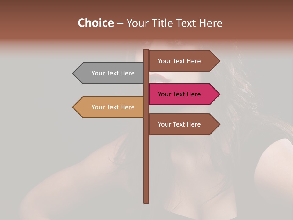 Caucasian Gorgeous Background PowerPoint Template