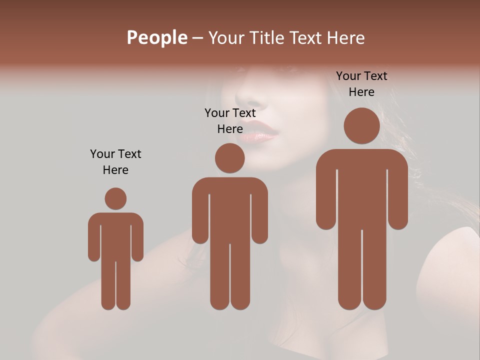 Caucasian Gorgeous Background PowerPoint Template