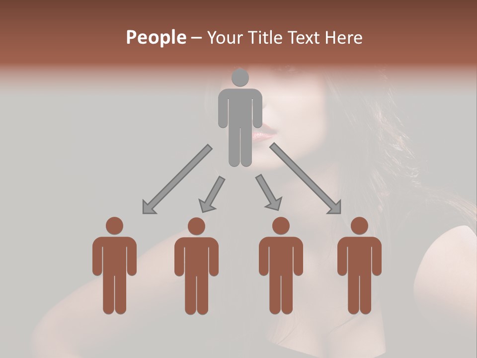 Caucasian Gorgeous Background PowerPoint Template