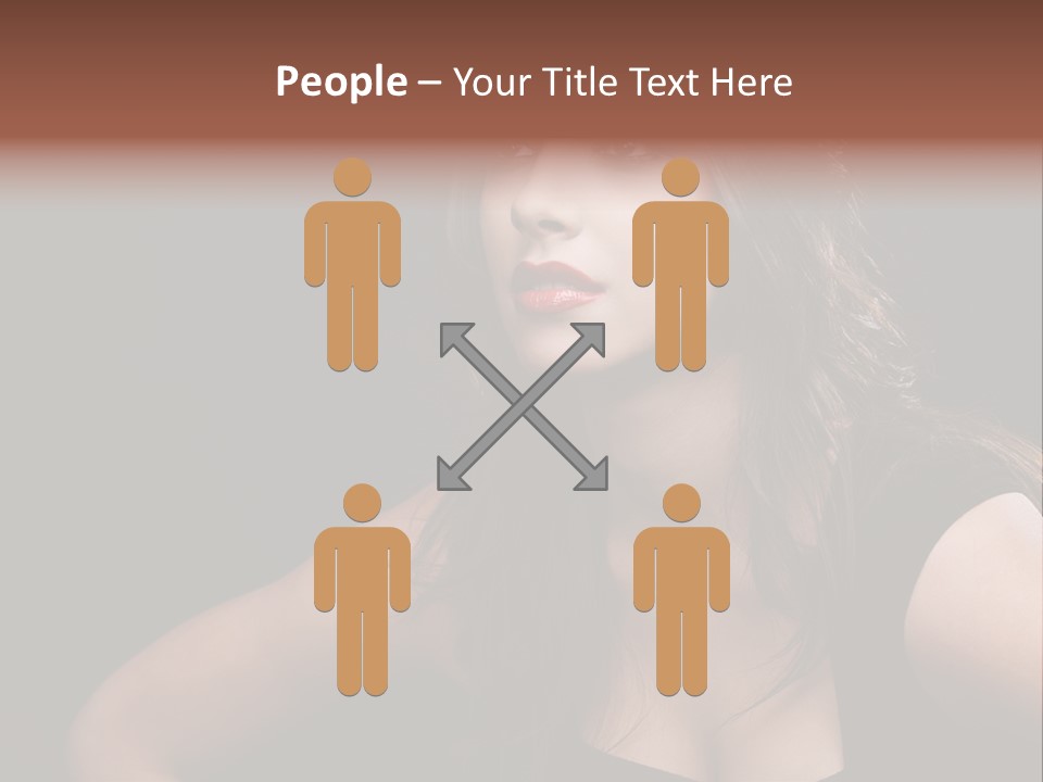 Caucasian Gorgeous Background PowerPoint Template