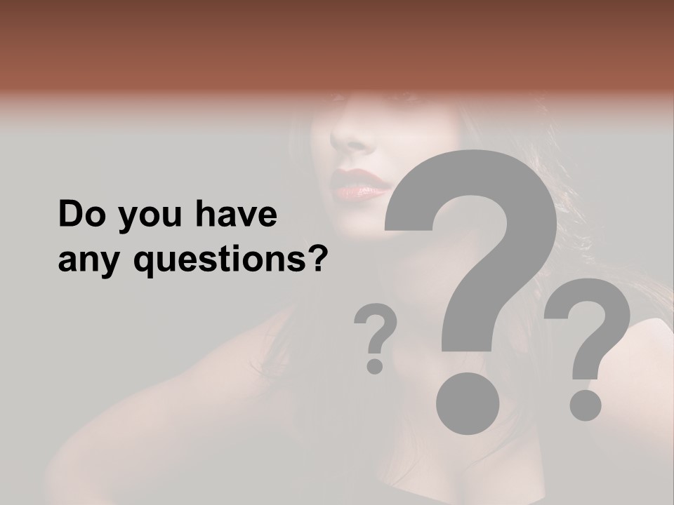 Caucasian Gorgeous Background PowerPoint Template