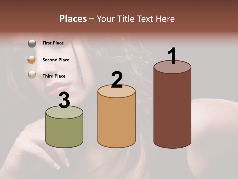 Curly White Cute PowerPoint Template