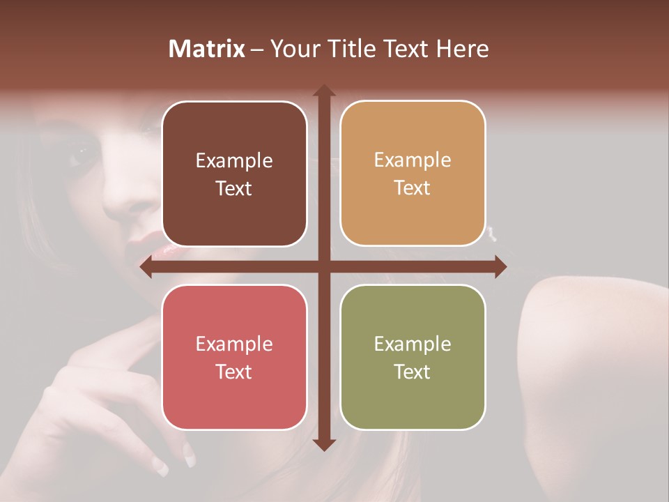 Curly White Cute PowerPoint Template