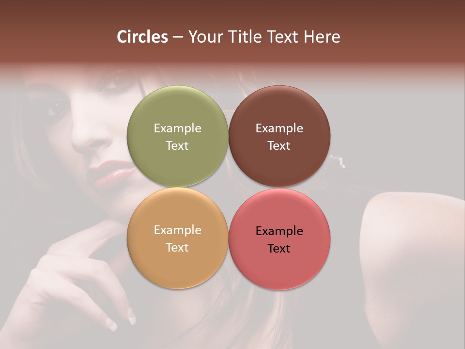 Curly White Cute PowerPoint Template