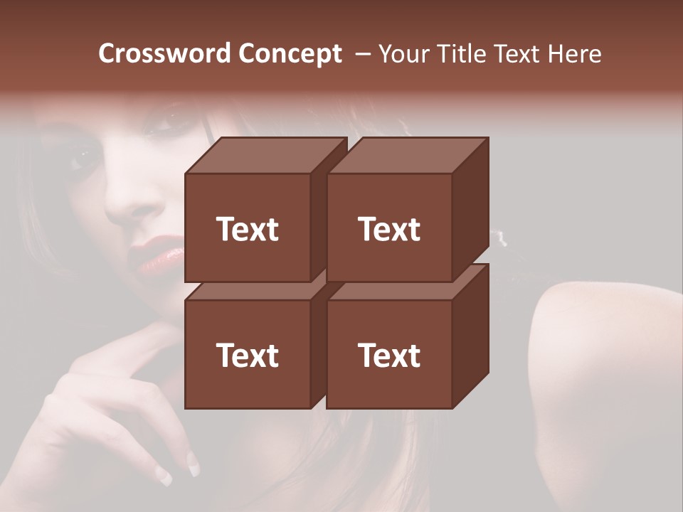 Curly White Cute PowerPoint Template