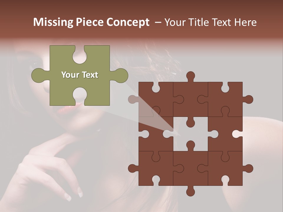 Curly White Cute PowerPoint Template