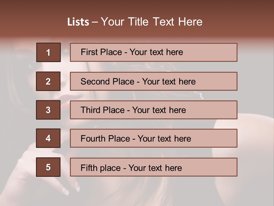 Curly White Cute PowerPoint Template