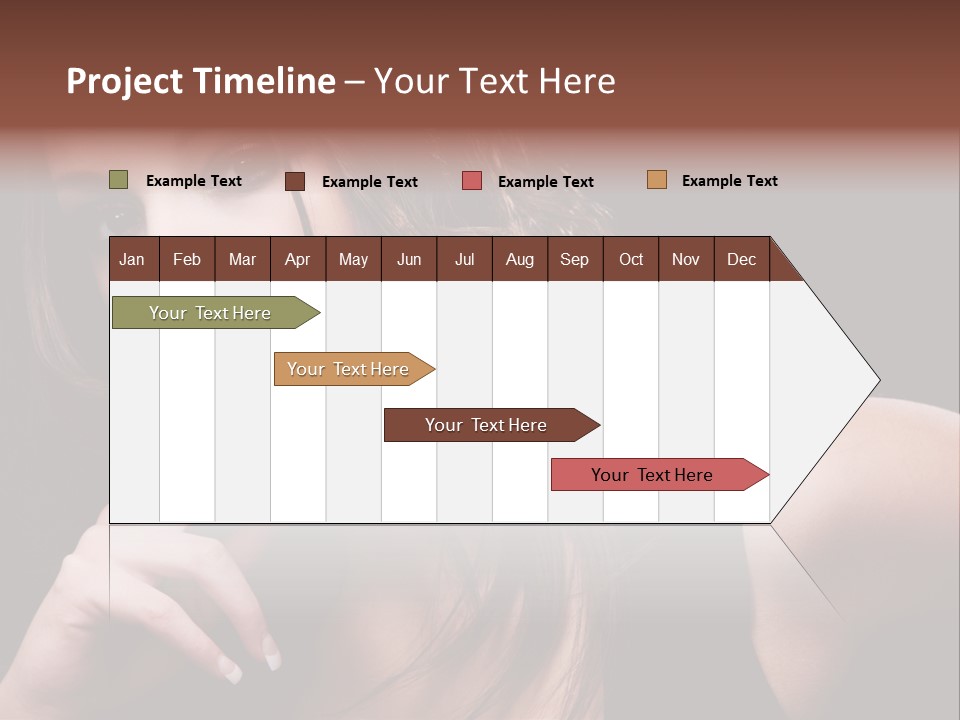 Curly White Cute PowerPoint Template