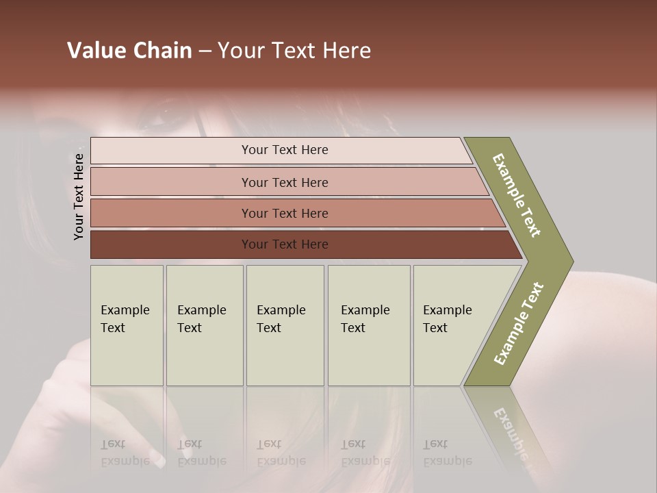 Curly White Cute PowerPoint Template