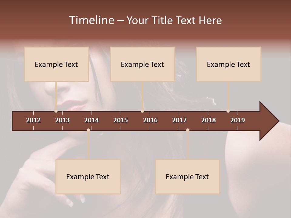 Curly White Cute PowerPoint Template