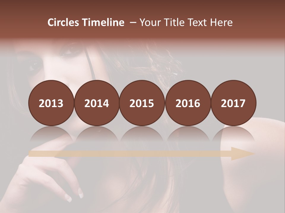 Curly White Cute PowerPoint Template