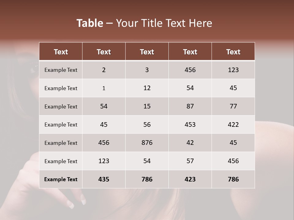 Curly White Cute PowerPoint Template