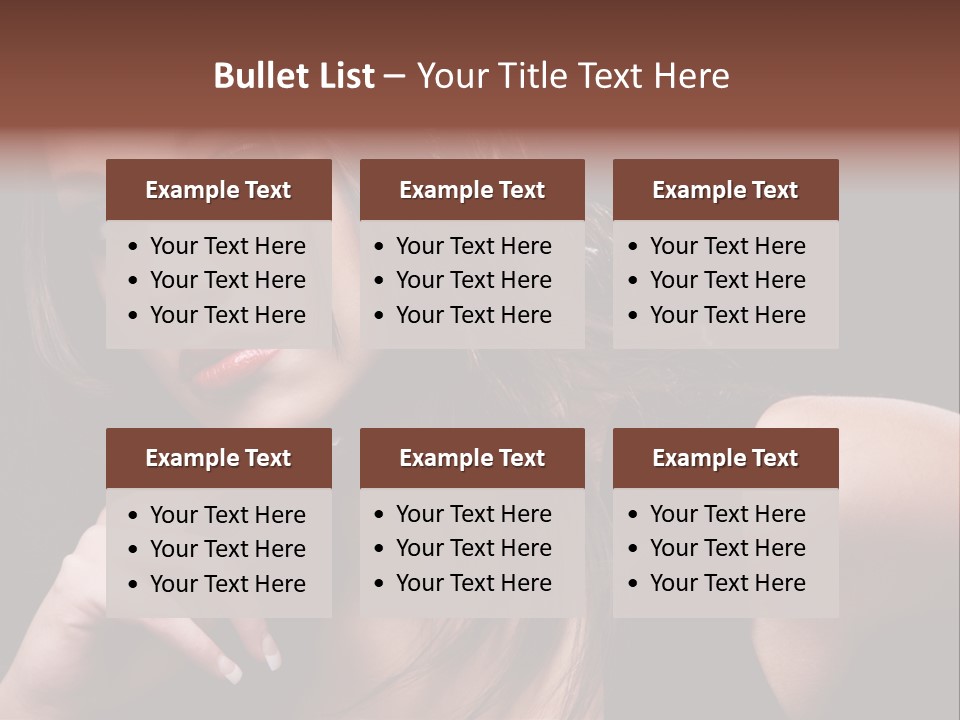 Curly White Cute PowerPoint Template