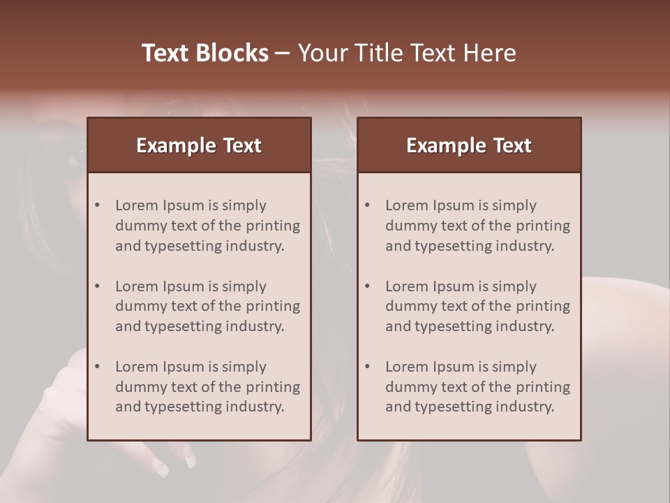 Curly White Cute PowerPoint Template