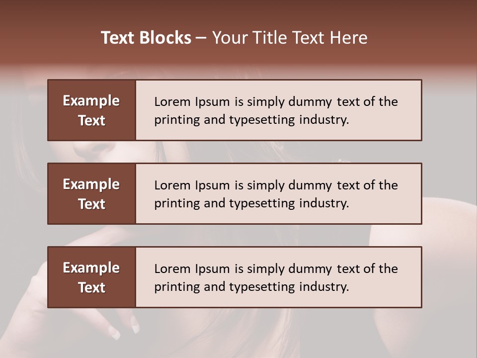 Curly White Cute PowerPoint Template