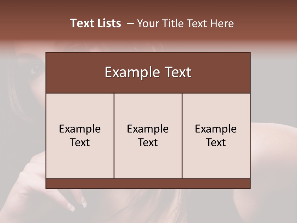 Curly White Cute PowerPoint Template