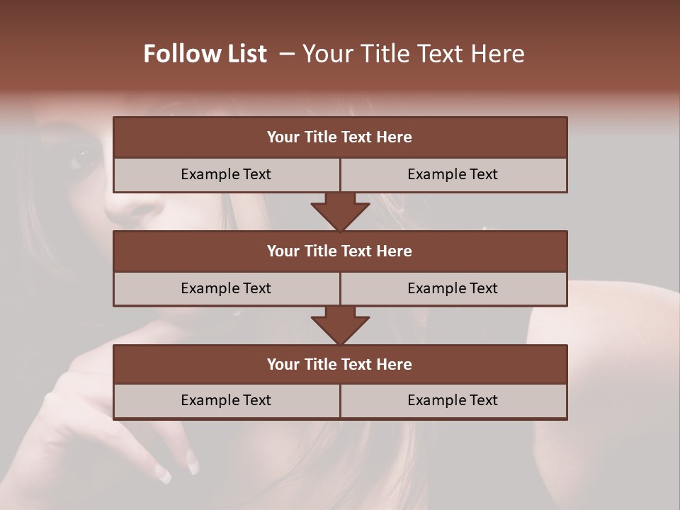 Curly White Cute PowerPoint Template