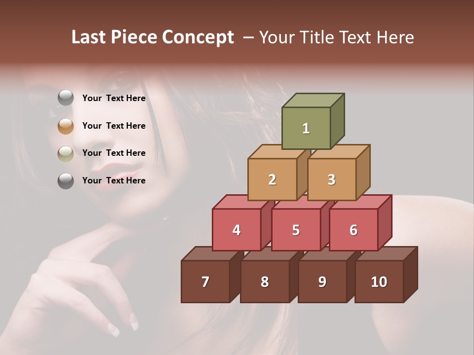 Curly White Cute PowerPoint Template