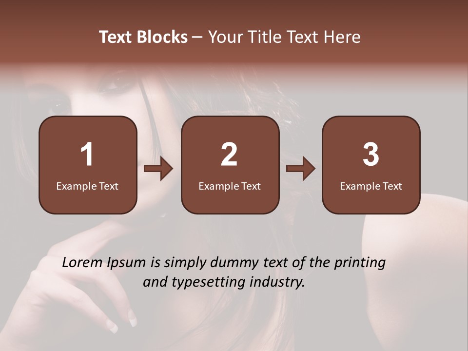 Curly White Cute PowerPoint Template