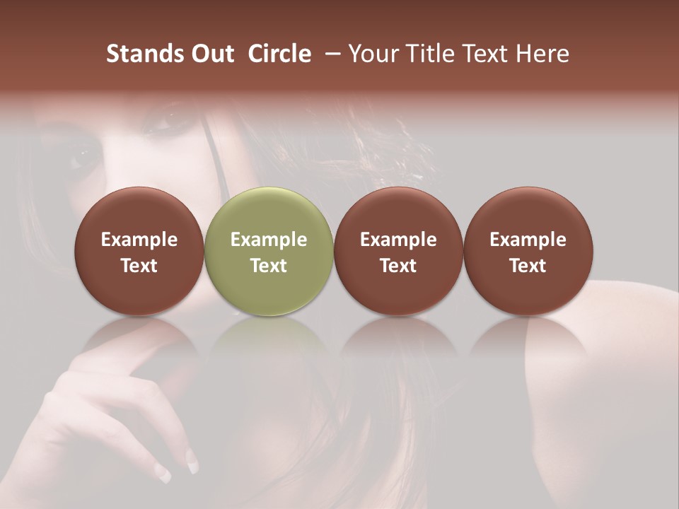 Curly White Cute PowerPoint Template