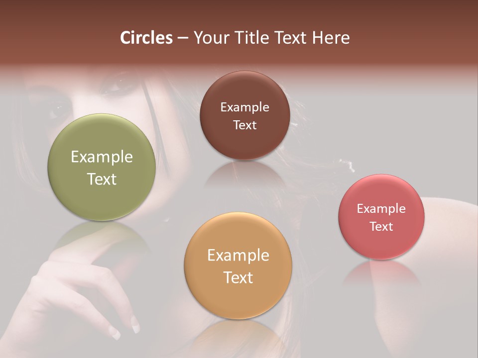 Curly White Cute PowerPoint Template