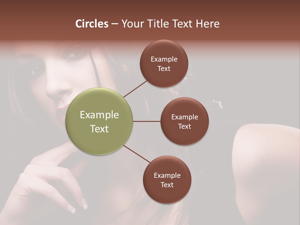 Curly White Cute PowerPoint Template