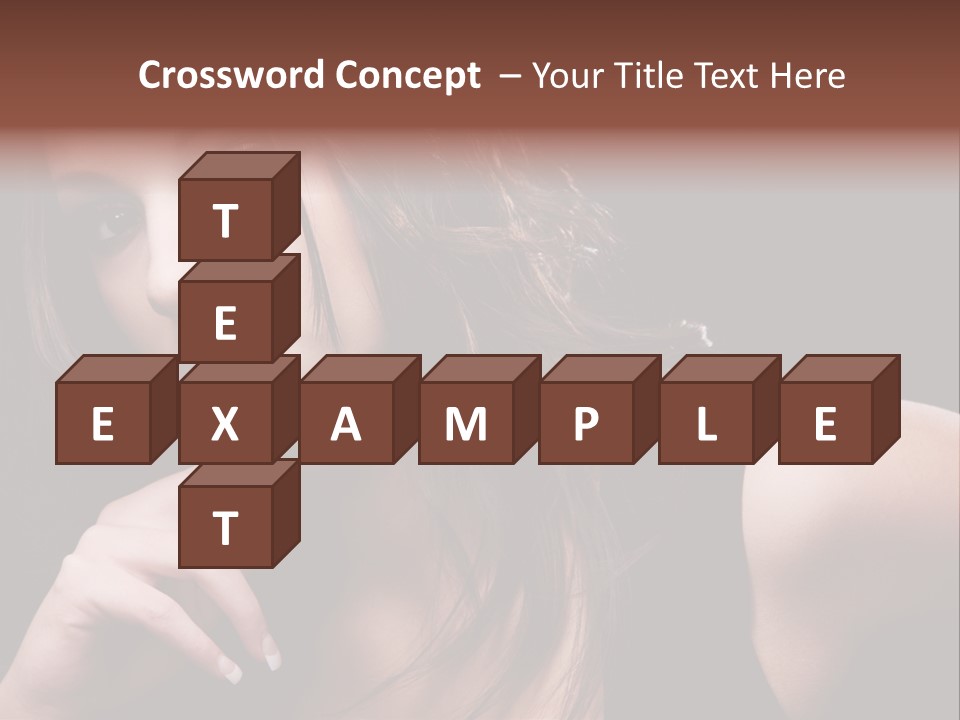 Curly White Cute PowerPoint Template