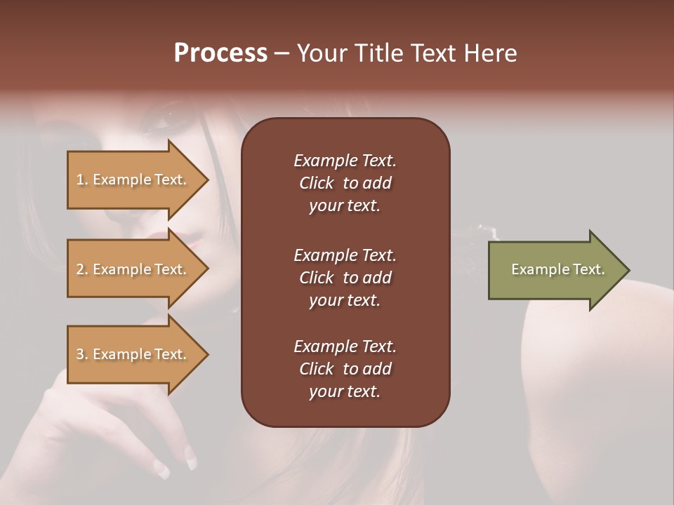 Curly White Cute PowerPoint Template