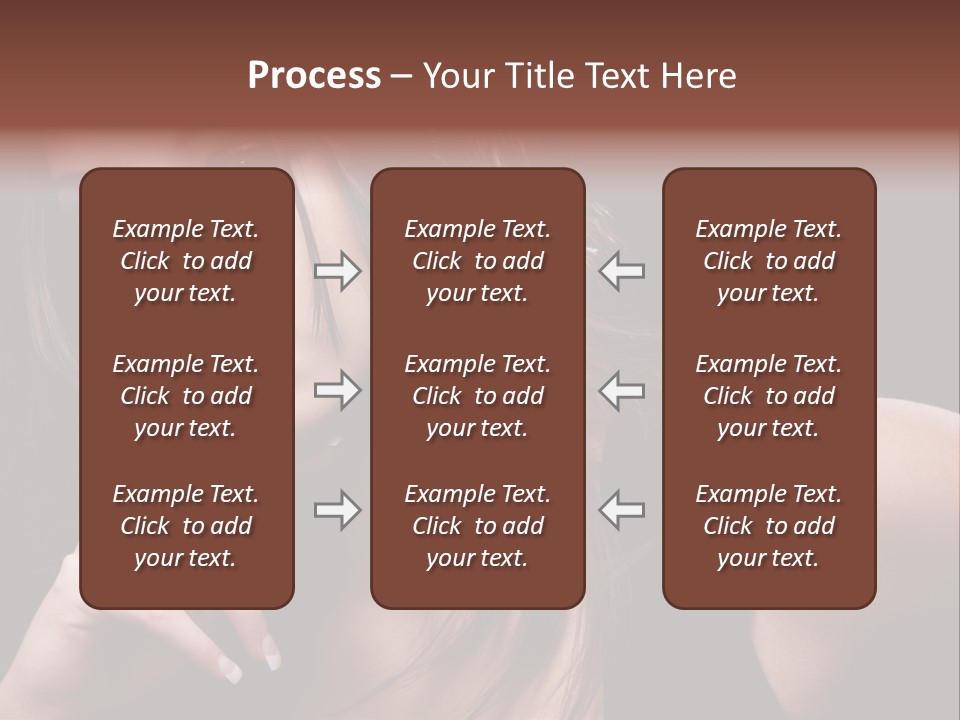 Curly White Cute PowerPoint Template