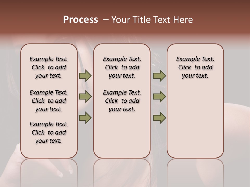 Curly White Cute PowerPoint Template