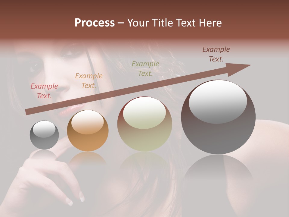 Curly White Cute PowerPoint Template