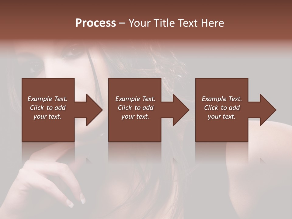 Curly White Cute PowerPoint Template