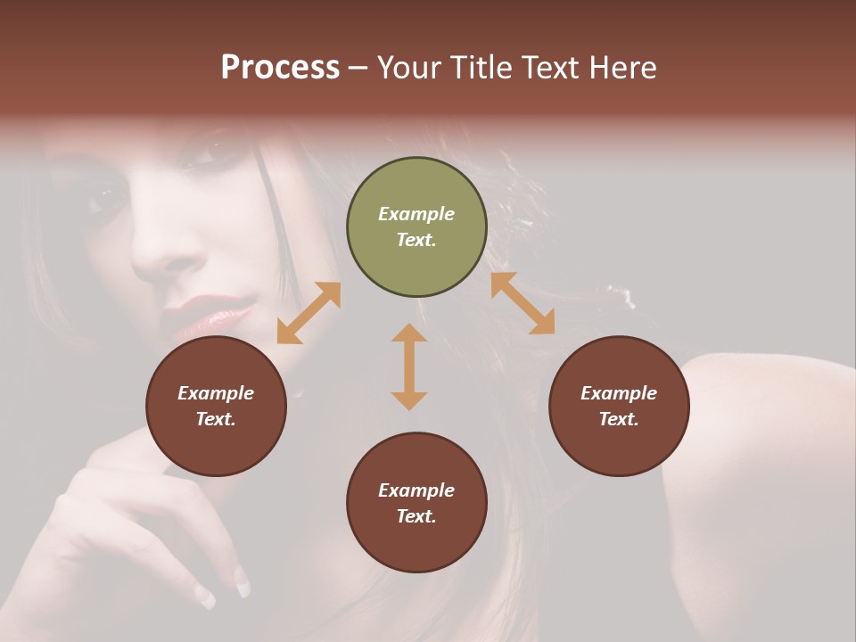 Curly White Cute PowerPoint Template