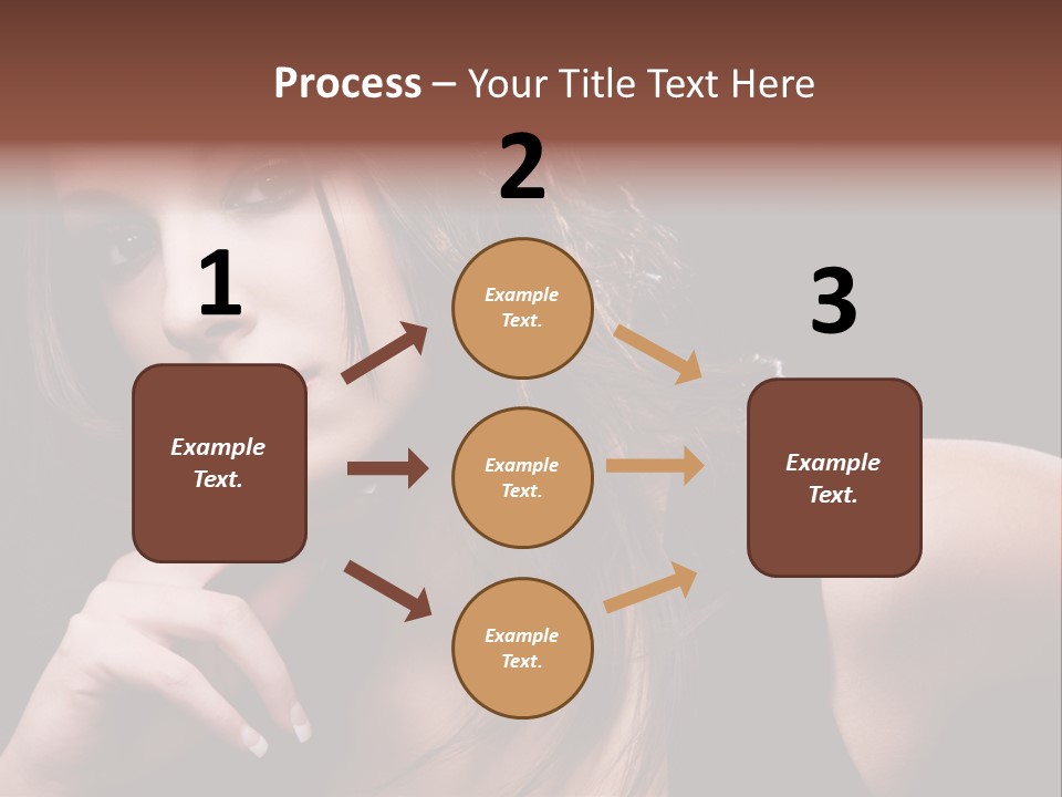 Curly White Cute PowerPoint Template