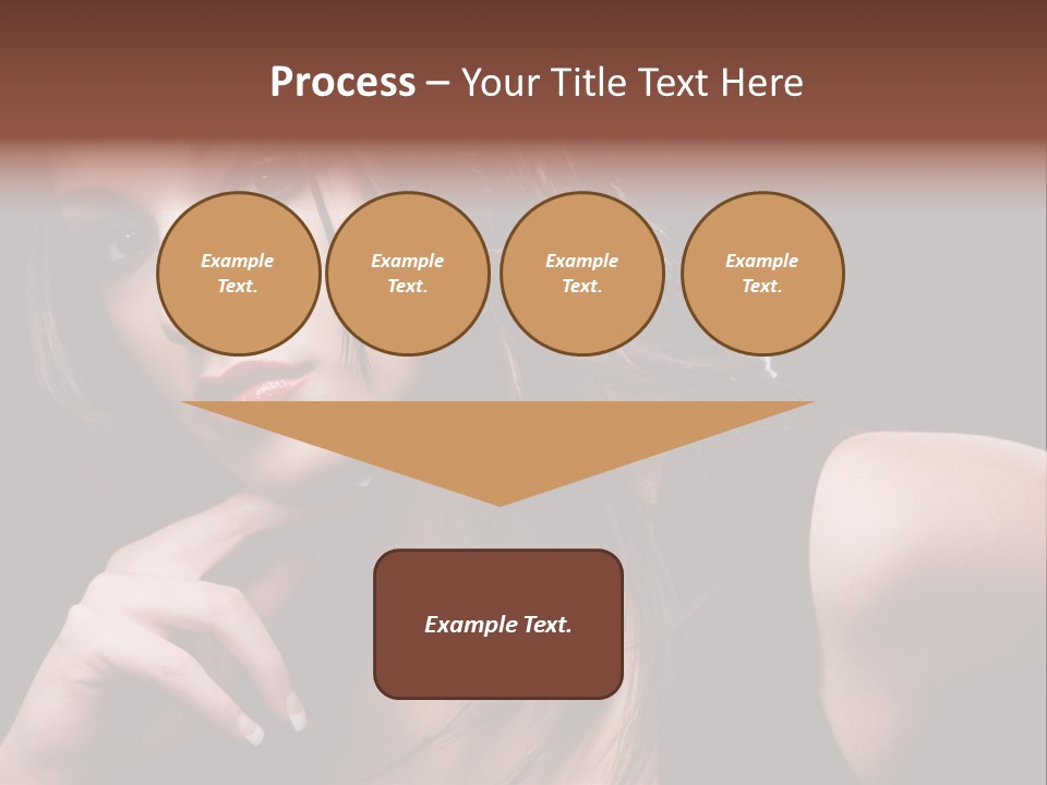 Curly White Cute PowerPoint Template