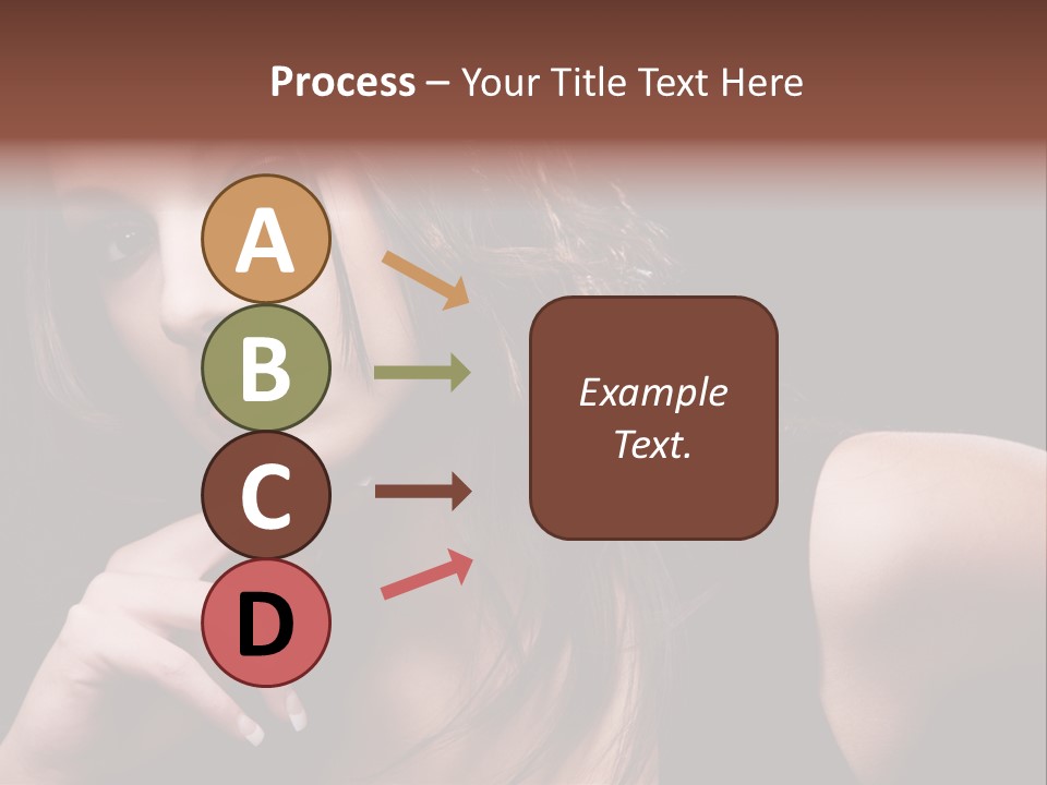 Curly White Cute PowerPoint Template